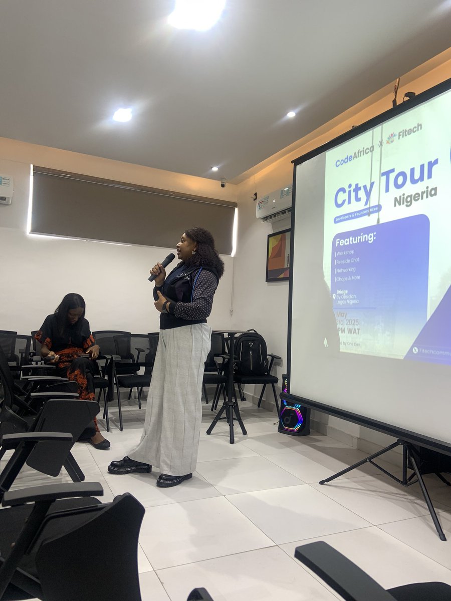 One Dev #codeafricaconference (@_one_dev) on Twitter photo Code Africa City Tour Nigeria Opening speech by <a href="/Faytey7/">Faith M. Roberts</a>
We have the talent in Africa! We have the developers in Africa! We have the product!
We are building and it is evident 🚀 Code Africa City Tour Nigeria Opening speech by <a href="/Faytey7/">Faith M. Roberts</a>
We have the talent in Africa! We have the developers in Africa! We have the product!
We are building and it is evident 🚀