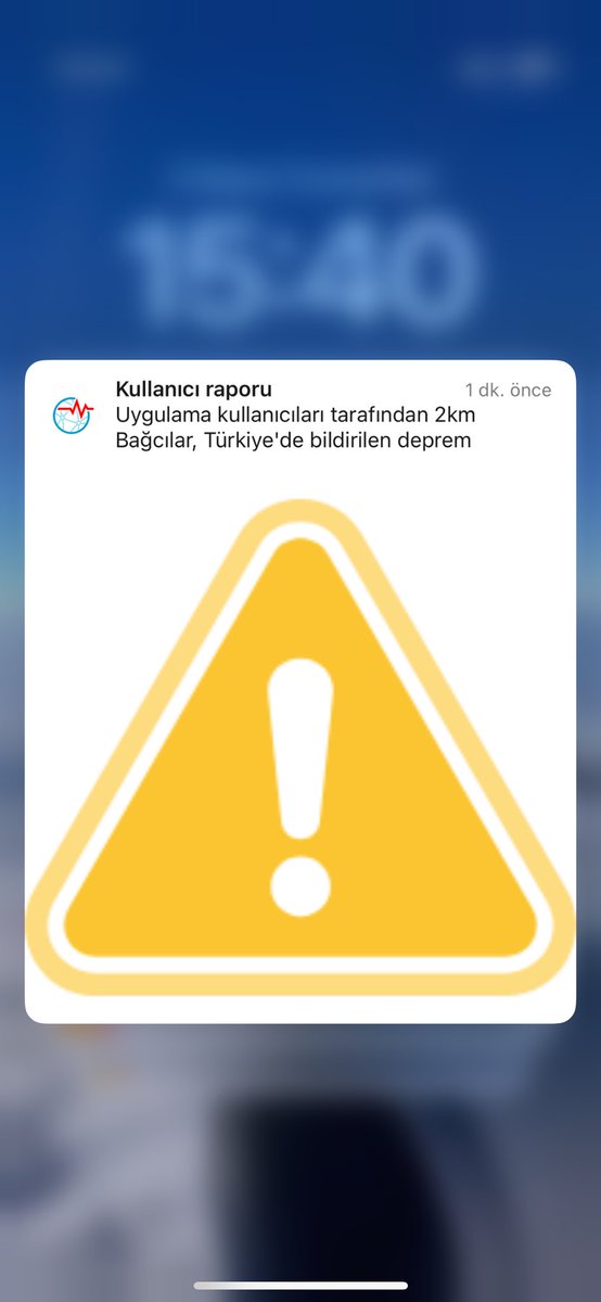 bağcılardan yalan yanlış deprem bildirimi yollayanların ben…