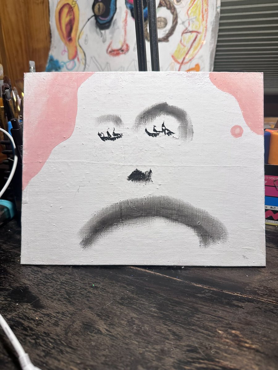 “Girl with a sad face”