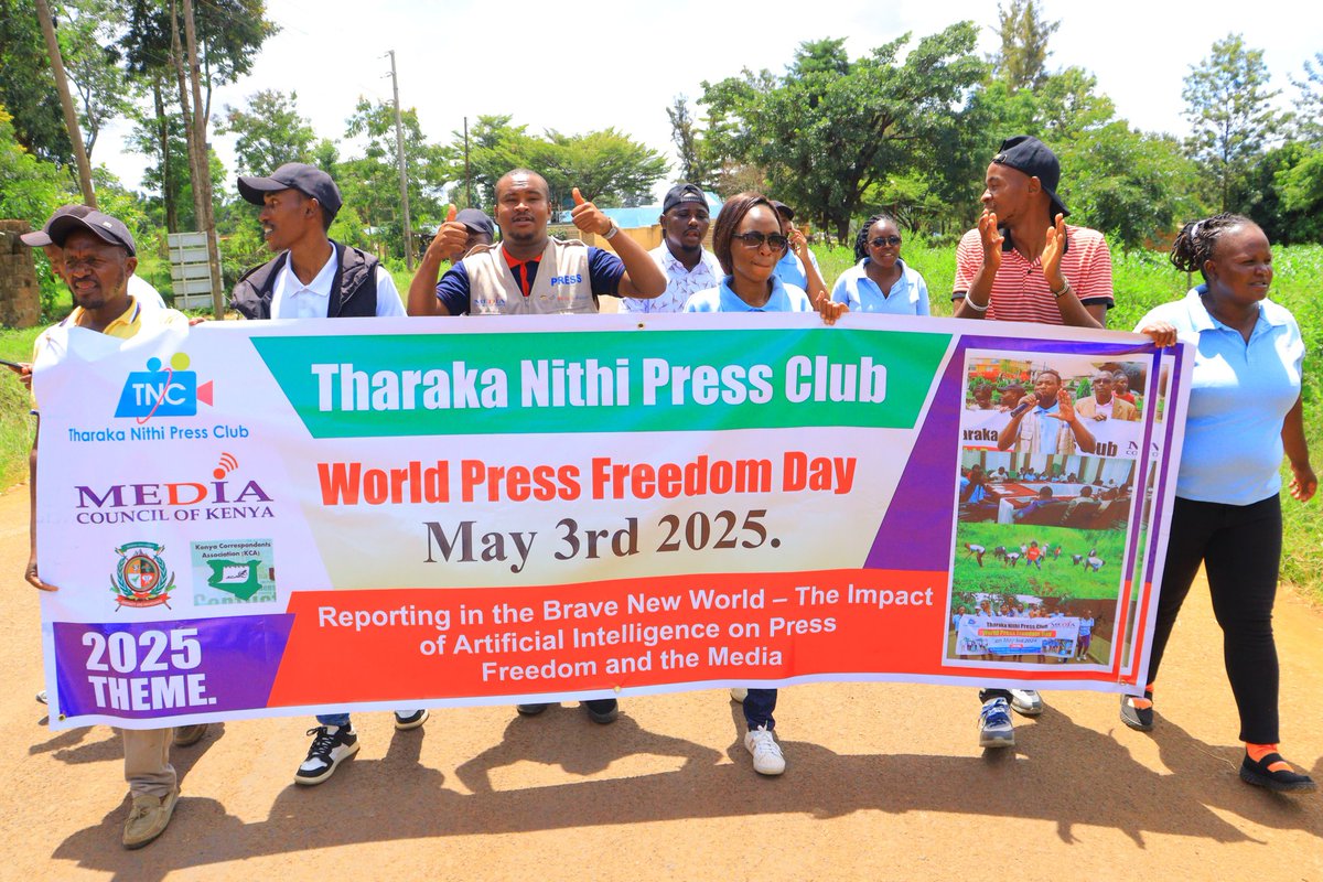 thepeak_tpc's tweet photo. Today, the Tharaka Nithi Press Club commemorated World Press Freedom Day by visiting newborns at Magutuni Level 4 Hospital. Later, we took to the streets in a public procession, standing in solidarity for press freedom and ethical journalism.  
@karanjajackson_
@MediaCouncilK https://t.co/GunjeTWWXP