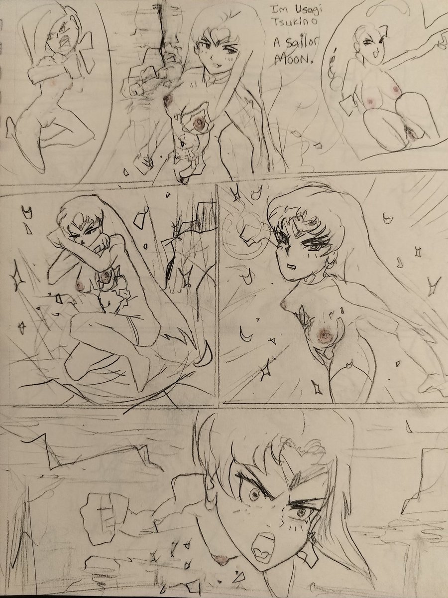 PanyaPuff's tweet photo. @PanyaPuff 🚨Sailor moon vs Thanos comic part 2 of Temple Raider 🚨 ❤️ 🥊  #sailormoon #thanos #fight #anime #hentai #fanart #foryou #fypviraltwitter #sex #boobs #panyapuff #art #viral #comic #sketch #manga https://t.co/S5QdY83toy