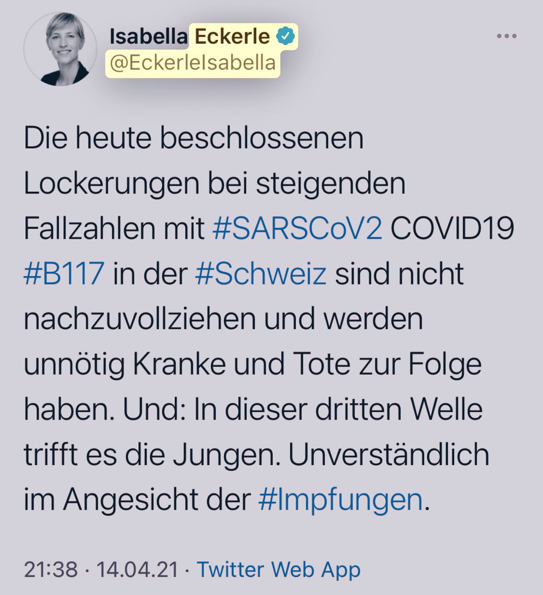 Heiterweiter66's tweet photo. Quakt die linksversiffte Coronistin aus Genf in Richtung ihres Heimatlands, wohin sie ihren Allerwertesten endlich wieder hinbewegen sollte. Zischen Sie ab, Madame @EckerleIsabella ! Ihre geistige Unweltverschmutzung nervte schon in der von Ihnen mitbefeuerten #Plandemie 🤢 https://t.co/MjajdfcdGP