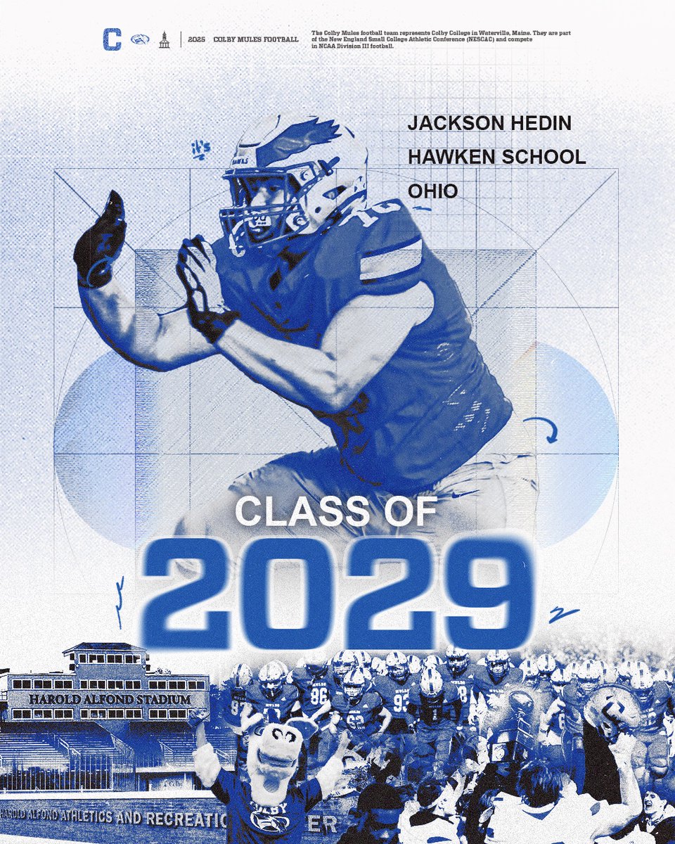 Colby Football (@colby_football) on Twitter photo Welcome to the Hill, Jackson!
🐴: Jackson Hedin
🏠: Hawken School, OH
#MULEMADE Welcome to the Hill, Jackson!
🐴: Jackson Hedin
🏠: Hawken School, OH
#MULEMADE