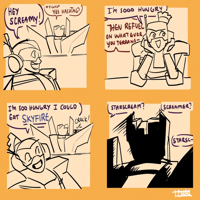 She broke him #earthspark #tfearthspark #skystar #transformers #TFhashtag #skyfire #starscream 