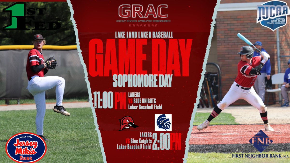 Lake Land Baseball (@llc_baseball) on Twitter photo Rain, Rain, GO AWAY, come again another day!!!
We have ourselves a LAKER GAME DAY!!!
Today the Lakers take on Olney Central to complete the regular season and this <a href="/gracsports/">GRACsports</a> series!
🖥️boxcast.tv/view/laker-bas…
We have moved the start time up to 11:00am. We will be honoring our Rain, Rain, GO AWAY, come again another day!!!
We have ourselves a LAKER GAME DAY!!!
Today the Lakers take on Olney Central to complete the regular season and this <a href="/gracsports/">GRACsports</a> series!
🖥️boxcast.tv/view/laker-bas…
We have moved the start time up to 11:00am. We will be honoring our