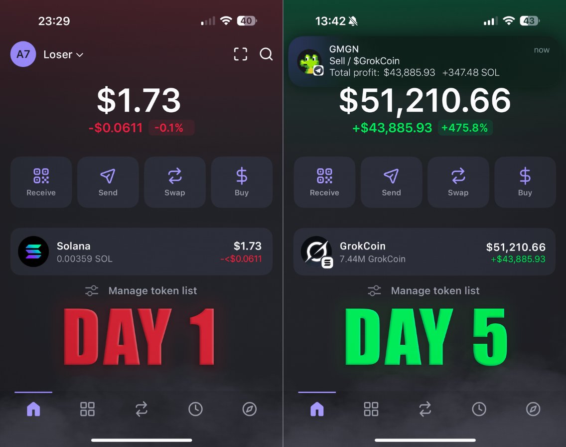 0xKiyoro's tweet photo. I turned $2 into $50,000 in less than a week.

All you need:

1. Download Phantom
2. Spend 7 minutes on my thread
3. Start making from $20K/week

No time to explain - here’s the full guide (del in 12h) 🧵👇 https://t.co/9Msau9h40v