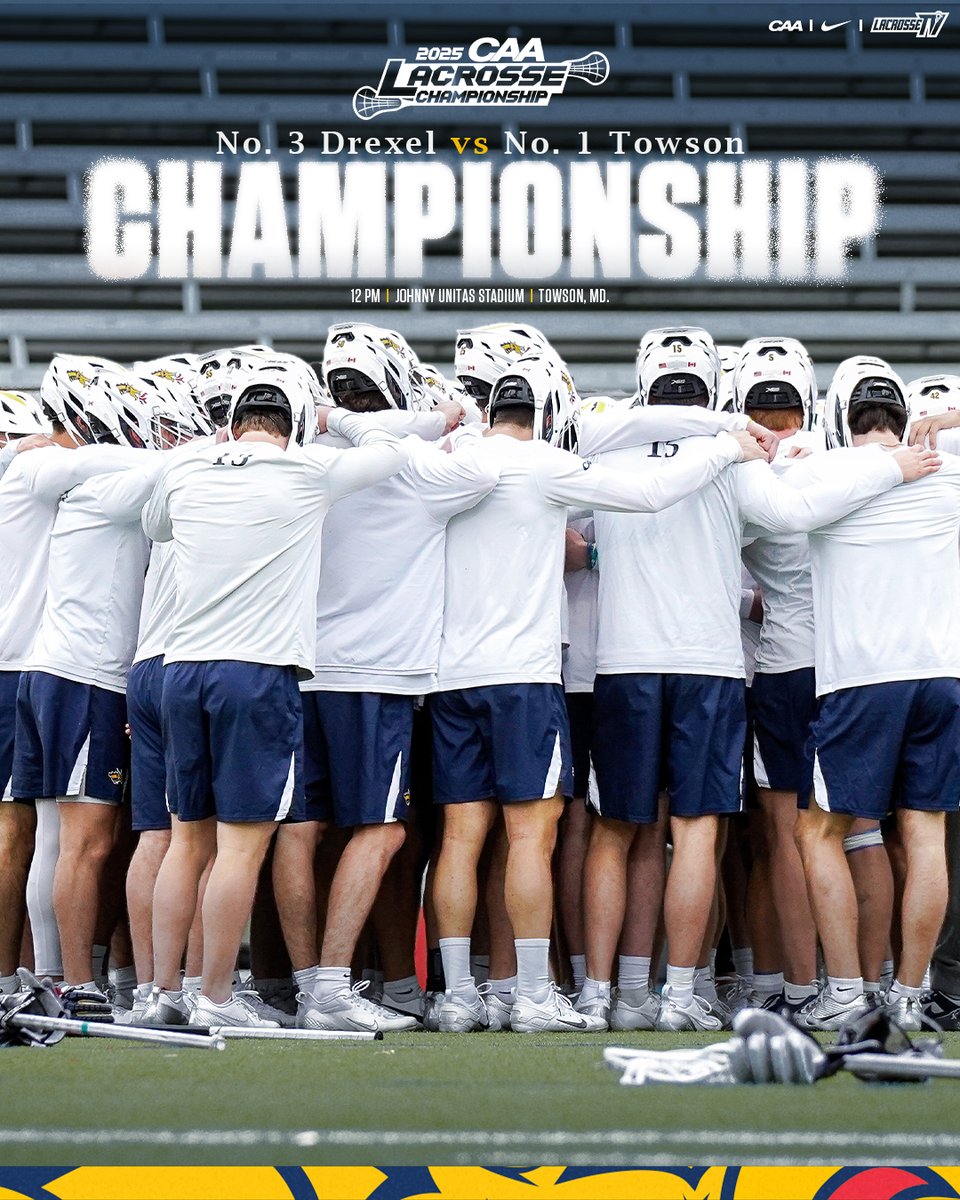 CAA Championship. 🏆

🆚 | Towson
📍 | Towson, Md.
⏰ | 12 p.m.
📈 | bit.ly/4dagDDu
📺 | bit.ly/3Z5oKsy

#FearTheDragon🐉