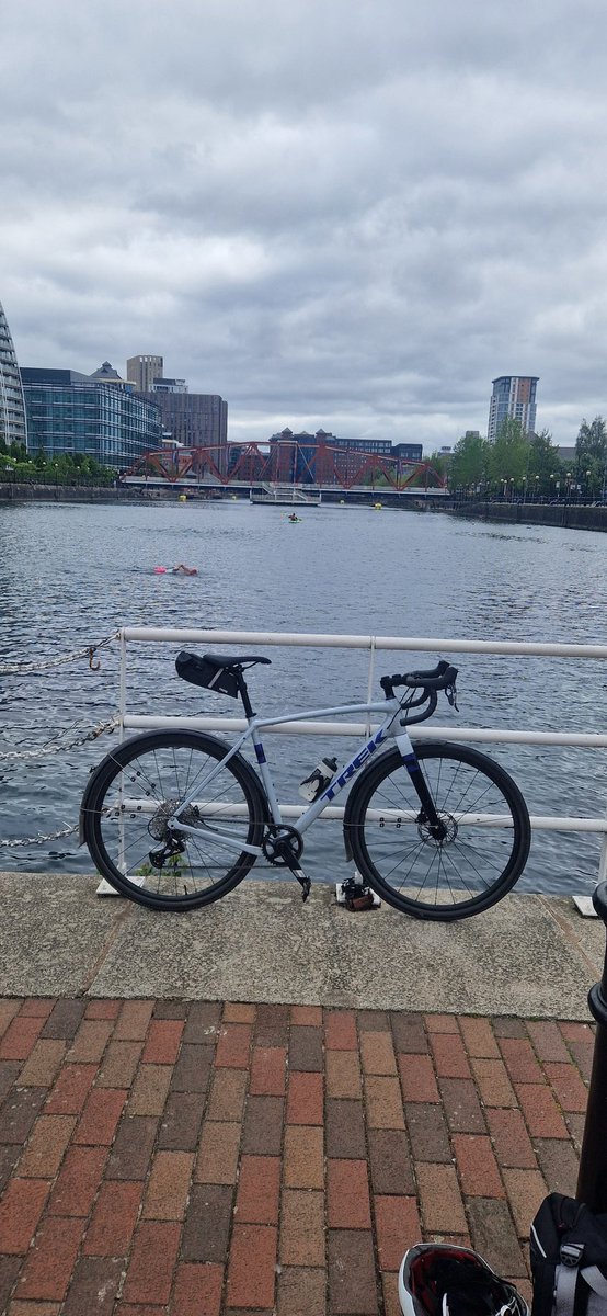 Nice swim at <a href="/UswimOpenwater/">Uswim Openwater</a> and ridr on the new <a href="/TrekBikes/">Trek Bicycle</a> checkpoint