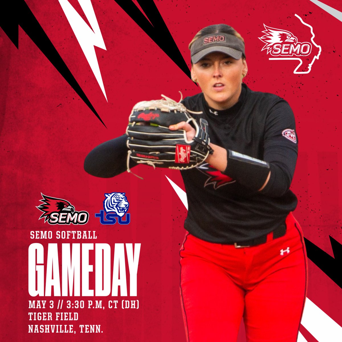 SEMOsoftball's tweet photo. Southeast Missouri opens a three-game series at Tennessee State TODAY. Game time of today's doubleheader has been moved to 3:30 p.m., CT.
Live Stats G1: https://t.co/4p4JKfy78g
Live Stats G2: https://t.co/4p4JKfy78g https://t.co/6sykxtfokS