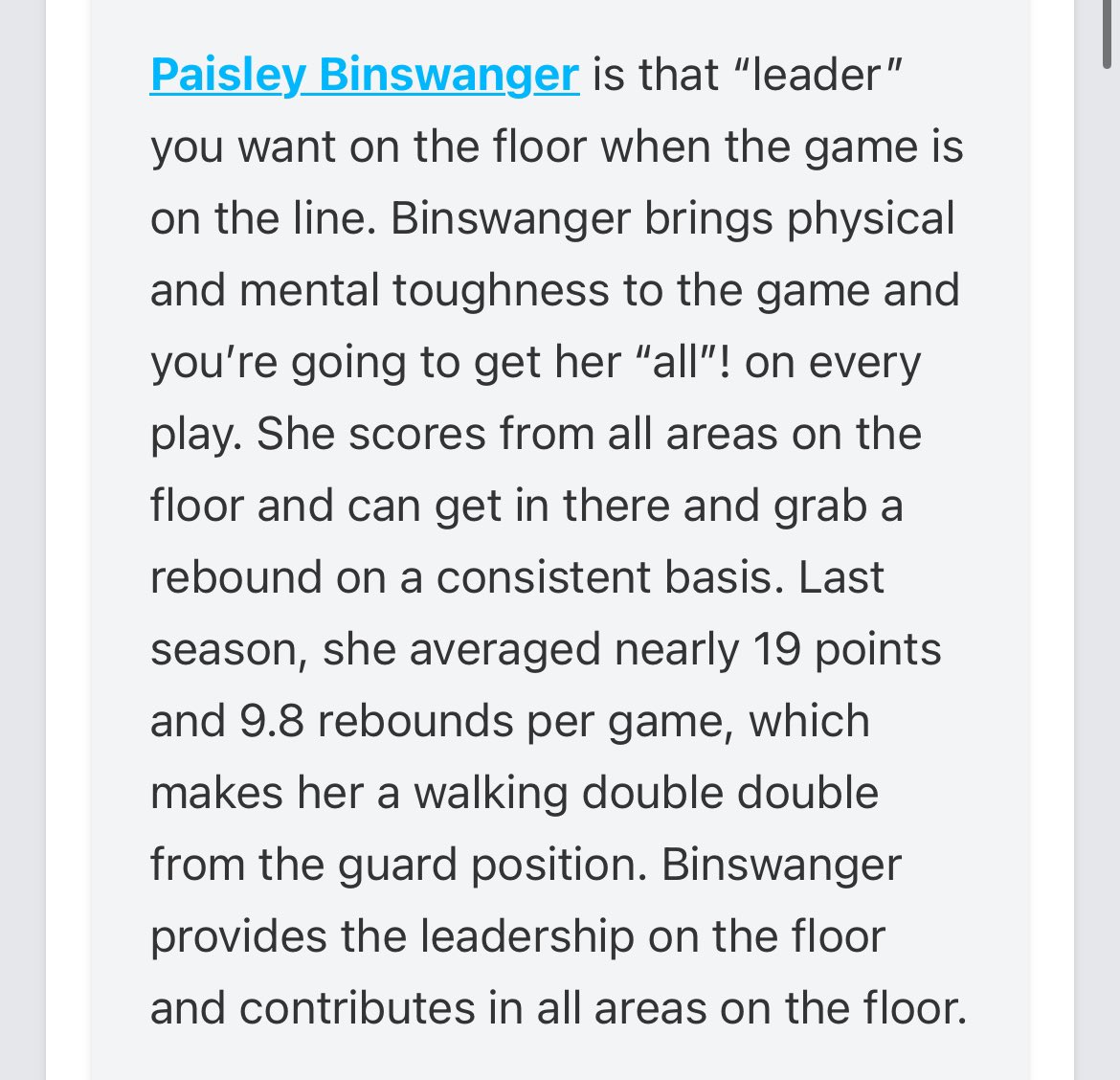 Paisley Binswanger (@pbinswanger2026) on Twitter photo Thank you for the write up! <a href="/ECunitedbball/">eastcoastunited</a> <a href="/PGHFlorida/">Prep Girls Hoops Florida</a> <a href="/hunterkeithl/">Keith Catfish Hunter</a> <a href="/sarasotaGBB/">Sarasota Girls Basketball</a> Thank you for the write up! <a href="/ECunitedbball/">eastcoastunited</a> <a href="/PGHFlorida/">Prep Girls Hoops Florida</a> <a href="/hunterkeithl/">Keith Catfish Hunter</a> <a href="/sarasotaGBB/">Sarasota Girls Basketball</a>