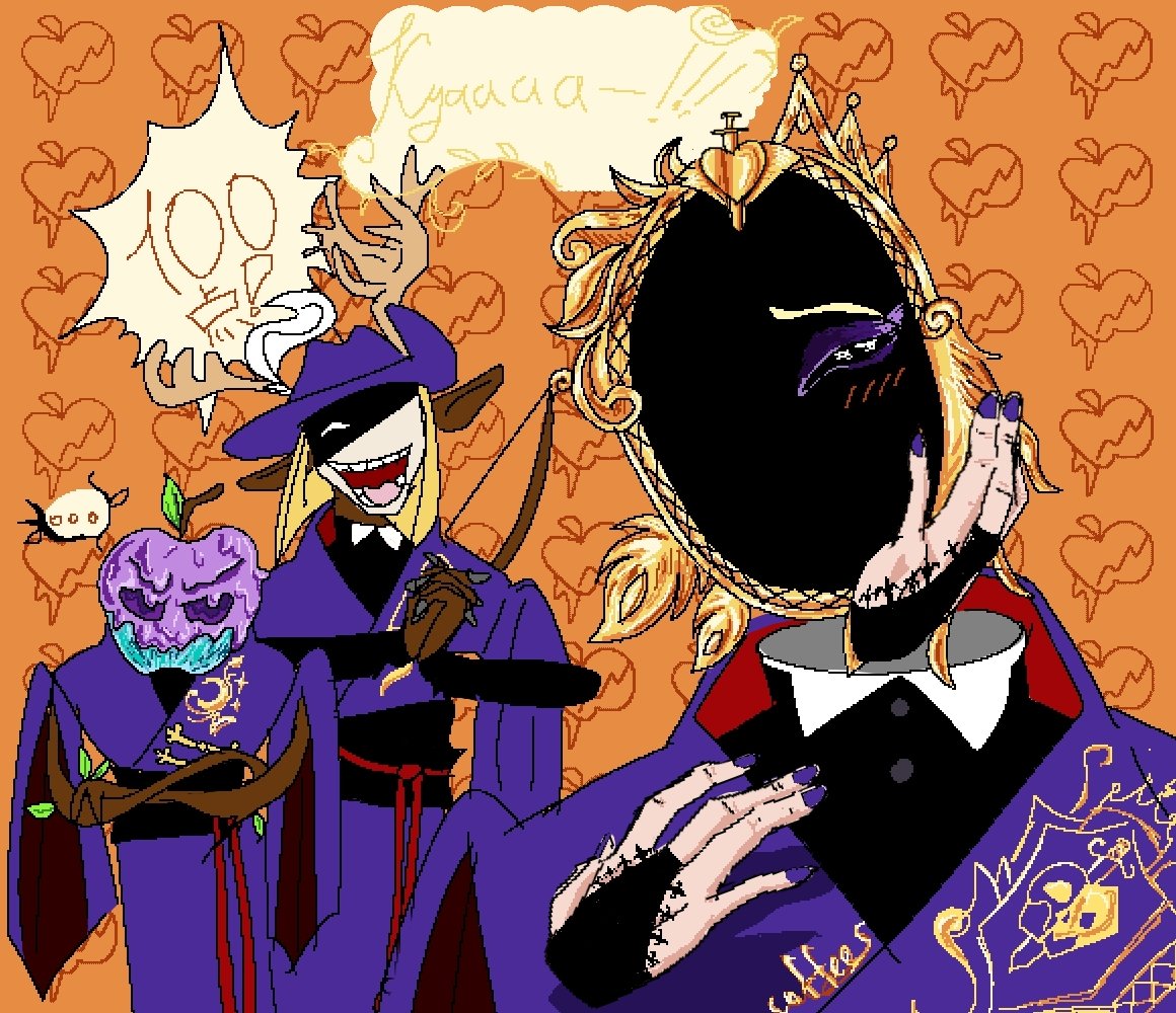 FanatKnight's tweet image. Pomefiore trio as ENA dream bbq characters
#enadreambbq #EnaJoelg #Enafanart #twistedwonderland #twstプラス #VilSchoenheit #RookHunt #EpelFelmier