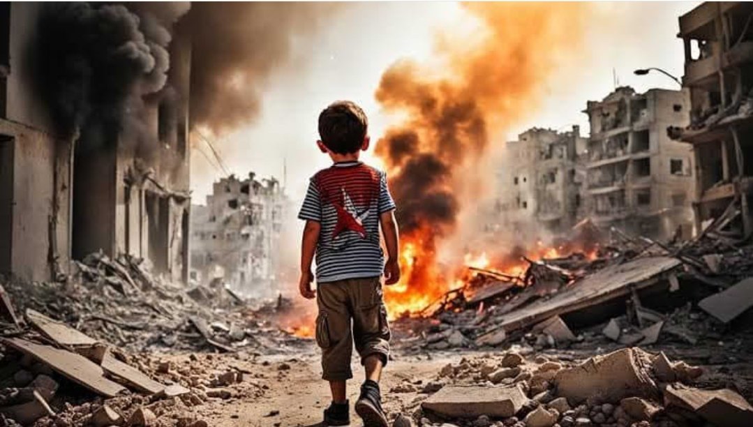 كل المدن تغفو ليلاً، وتطمئن تحت أجنحة الليل، إلا غزة المتعبة... تبقى ساهرة، تقاوم سطوة النعاس وقسوة الجلاد. عيناها لا تعرفان الغفلة، تبقى يقظة تودع أبناءها شهيدًا إثر شهيد.
وها هو صغيرها يمضي بين الركام، يخطو فوق صدر الدمار كمن يكتب للعالم رسالة عزّ لا تنكسر.