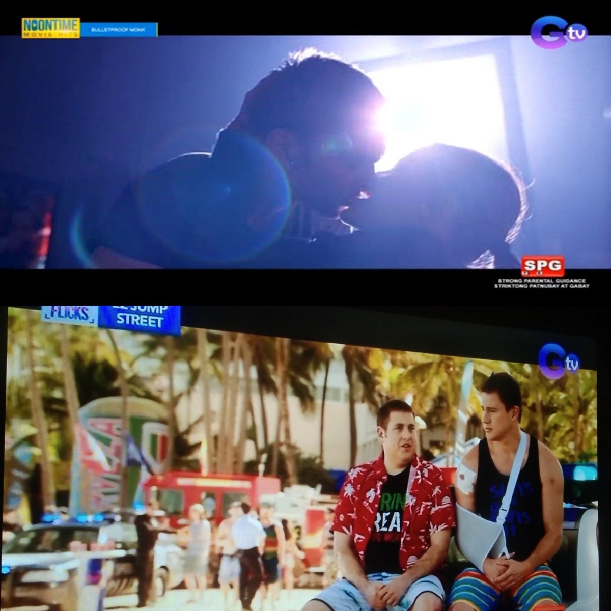 liezel_caps's tweet image. Watching earlier in Tagalog dub movies on gtv between of bulletproof monk (2003) for noontime movie hits and 22 jump street (2014) for g flicks 
#bulletproofmonk #seanwilliamscott #jamieking #22jumpstreet #channingtatum #jonahhill #moviemarathon