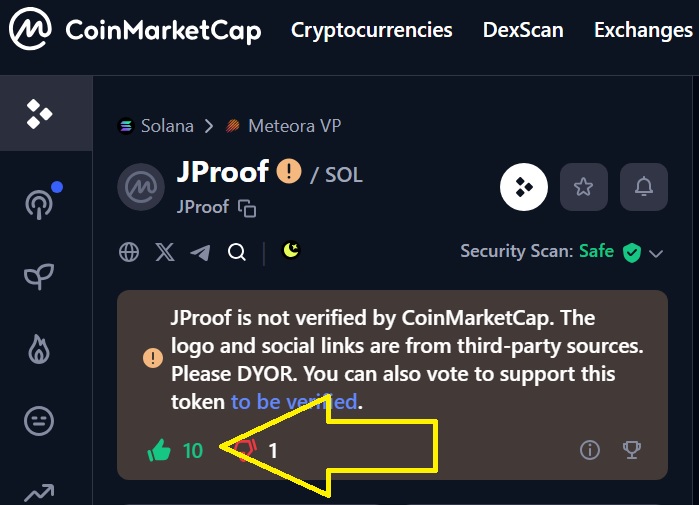 ⬣Crypt0K1ng Silver Sailor #freeroger (@crypt0k1ng) on Twitter photo To the $JPROOF Army...visit coinmarketcap.com search for $JPROOF and then VOTE for $JPROOF to be verified. See pic <a href="/JPROOFCoin/">$JPROOF</a> <a href="/realstewpeters/">Stew Peters</a> <a href="/realStockes/">Frankie Stockes</a> <a href="/LucasGageX/">Lucas Gage</a> <a href="/jakeshieldsajj/">Jake Shields</a> <a href="/BasedSamParker/">Sam Parker 🇺🇸🧯</a> To the $JPROOF Army...visit coinmarketcap.com search for $JPROOF and then VOTE for $JPROOF to be verified. See pic <a href="/JPROOFCoin/">$JPROOF</a> <a href="/realstewpeters/">Stew Peters</a> <a href="/realStockes/">Frankie Stockes</a> <a href="/LucasGageX/">Lucas Gage</a> <a href="/jakeshieldsajj/">Jake Shields</a> <a href="/BasedSamParker/">Sam Parker 🇺🇸🧯</a>