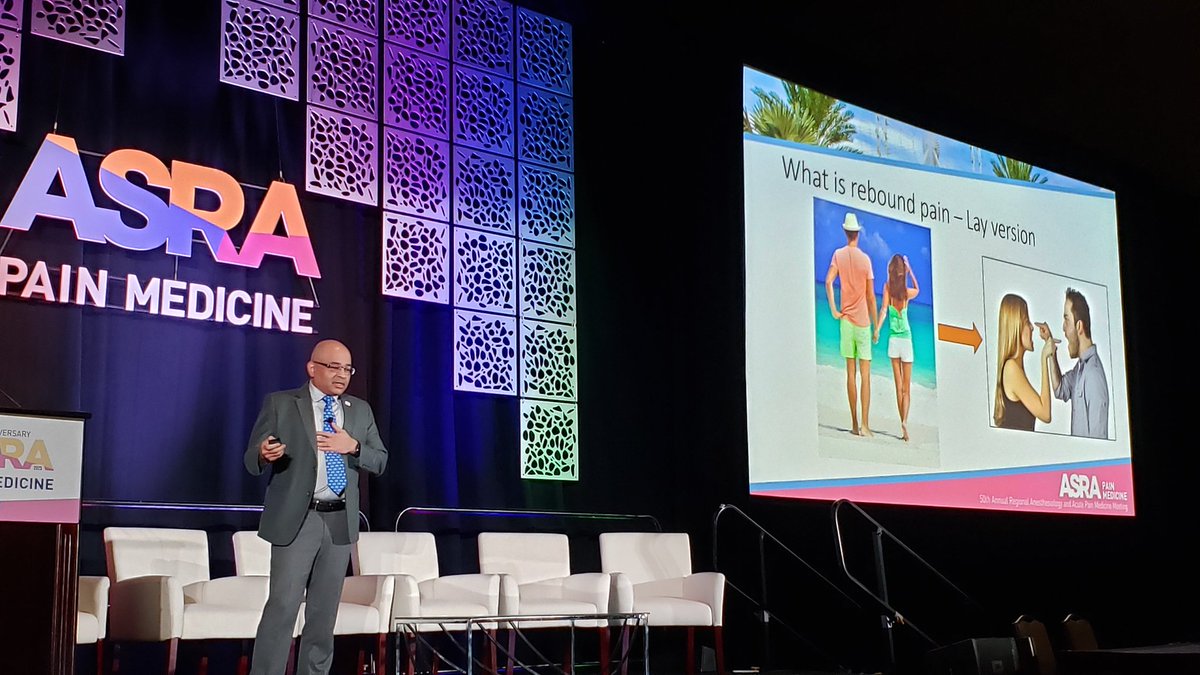 Ed Mariano, MD, MAS, FASA, FASRA 🇺🇸🇵🇭 (@emarianomd) on Twitter photo #ASRASPRING25 Chair <a href="/Ropivacaine/">Dr. Vishal Uppal MBBS, FRCA 🇨🇦🇮🇳🏴</a> shared his insights on rebound pain after single-injection blocks ("when the honeymoon is over")
➡️ identify high risk (bony surgery)
➡️ use multimodal analgesia
➡️ catheters if available (dexamethasone if not)
➡️ educate/prepare patients #ASRASPRING25 Chair <a href="/Ropivacaine/">Dr. Vishal Uppal MBBS, FRCA 🇨🇦🇮🇳🏴</a> shared his insights on rebound pain after single-injection blocks ("when the honeymoon is over")
➡️ identify high risk (bony surgery)
➡️ use multimodal analgesia
➡️ catheters if available (dexamethasone if not)
➡️ educate/prepare patients