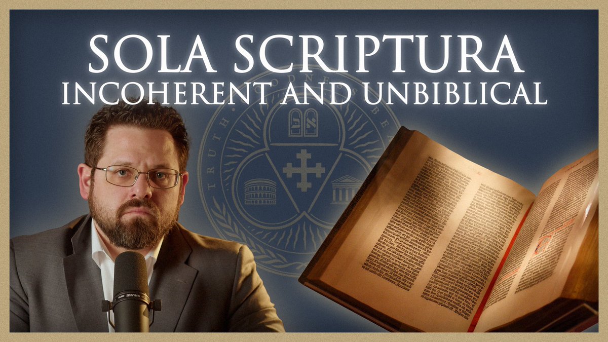 In this latest Eternal Christendom podcast (link below), I share how I concluded—even as a protestant—that sola scriptura was false. I saw that it was both illogical, and nowhere in Scripture itself (in various ways).

This was part of how God prepared me for eventually reading