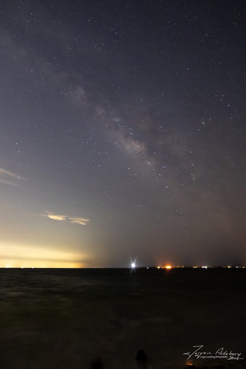 "Milky Way over Sanibel lighthouse from the Causeway.."
The first Causeway Milky way Since hurricane Ian destroyed it,  2.5 years ago.
<a href="/MattDevittWX/">Matt Devitt</a>