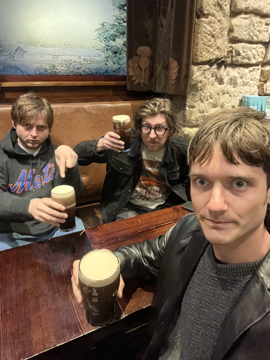 ran into my coworkers at the pub in Glasgow 😂😂 small world! 🗺️ tour commences tonight in Glasgow

low tickets for Manchester, Bristol, Birmingham and Hamburg