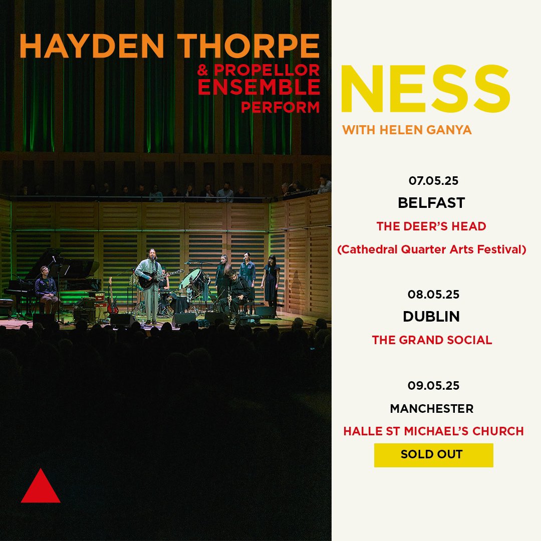 Thank you for the sell out Manchester🔺

Ness swims the Irish Sea next week. 

bandsintown.com/a/1814895-hayd…