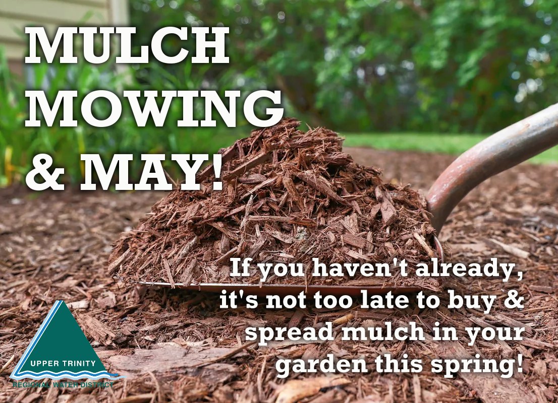 #Mulch helps flower beds and gardens a lot by locking in soil moisture, keeping the soil cooler during the summer, and is a nutrient-rich source for your landscape.  Learn more water-saving landscape tips at bit.ly/3D1bf4x. #WaterLessYall
