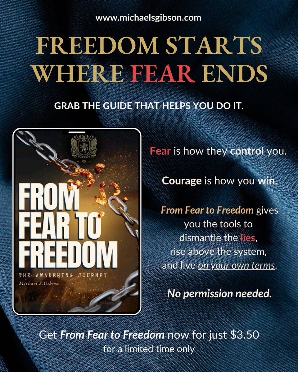 officialmgibson's tweet image. This isn’t fluff. It’s practical wisdom for anyone ready to heal and evolve.

📖 What’s one belief you’re leaving behind in 2025?

💬 Share below and grab the guide that helps you do it.
👉 michaelsgibson.com/ebooks

#TransformationTools #HealingJourney #FromFearToFreedom