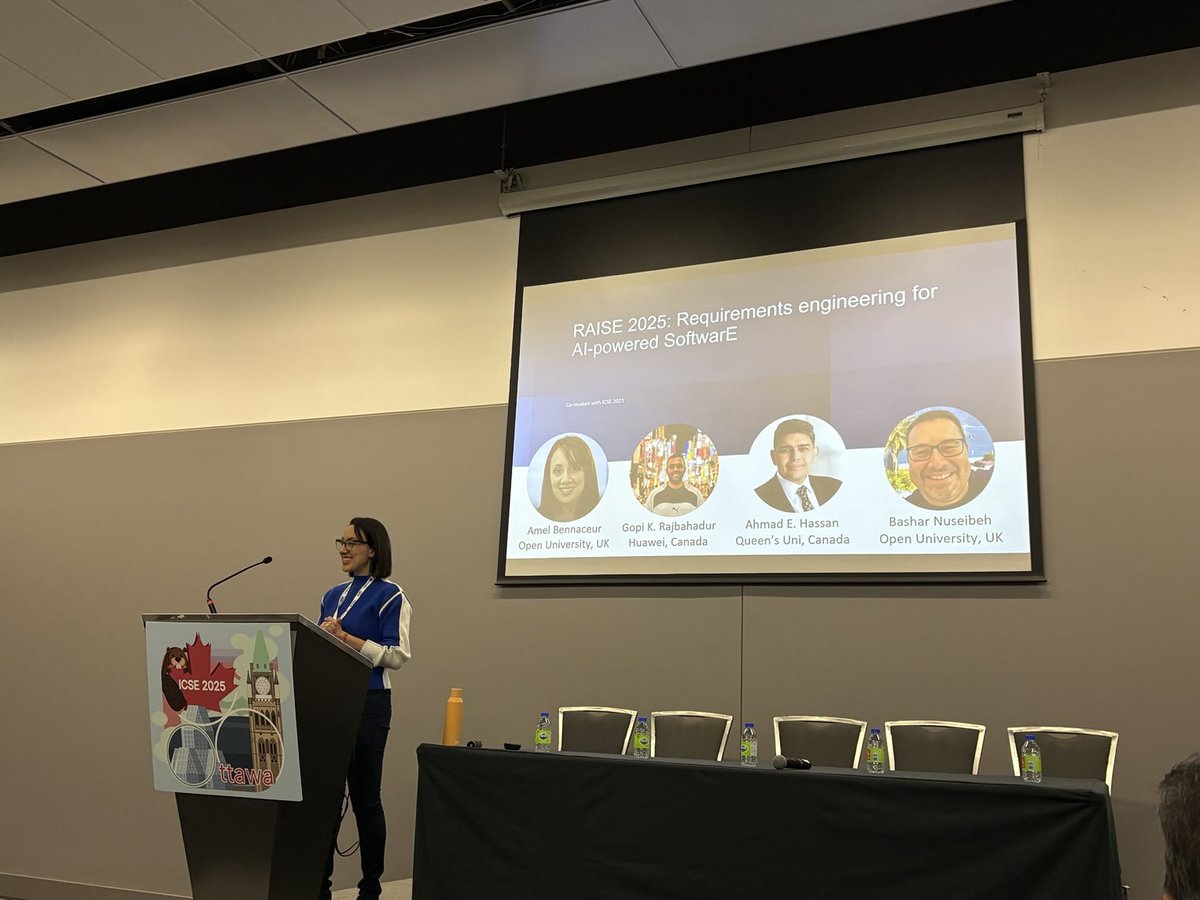 RAISE workshop kicks off at #ICSE2025 Amel, Gopi, Ahmad, and ⁦<a href="/BNuseibeh/">Bashar Nuseibeh</a>⁩