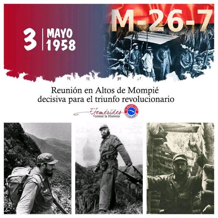 Altos de Mompié, tuvo un gran significado en la  unificación del mando rebelde en la Sierra y el Llano.
#CubaViveEnSuHistoria
#ArtemisaJuntosSomosMás
<a href="/DiazCanelB/">Miguel Díaz-Canel Bermúdez</a>
<a href="/DrRobertoMOjeda/">Dr. Roberto Morales Ojeda</a>
<a href="/PartidoPCC/">Partido Comunista de Cuba</a>