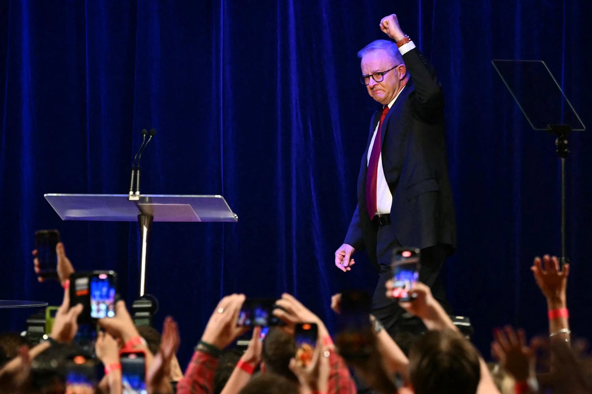 anwaribrahim's tweet photo. Heartiest congratulations to Australian Prime Minister @AlboMP on securing a second term following a spirited election campaign. That the result was called so swiftly on election night speaks volumes — a clear and confident verdict from the Australian people.

Australia plays a pivotal role in the Asia Pacific. The Albanese government’s attention to Southeast Asia during its first term did not go unnoticed, and we hope that spirit of engagement will continue. As our region faces new tests and transformations, we look forward to working together to uphold stability, enhance resilience, and shape a future of shared prosperity.

ANWAR IBRAHIM

Photo: AFP