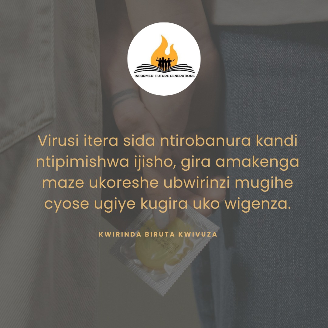 informed_gens's tweet image. The message remains clear.

HIV does not define  an individual. Whether you have it or not, always make informed choices when it comes to intimacy. Love is worthy and sweet when protected. Choose health over momentary happiness by using condoms consistently. #InformedGens
@BR999