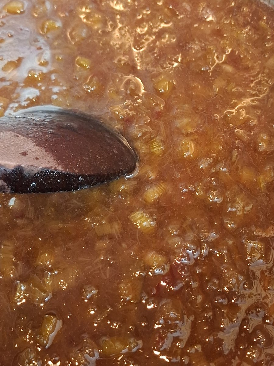 We now have Rhubarb Jam with our First batch of homegrown Rhubarb of 2025. 
#barneysfarmhousefoods #oxenclosefarm #Rhubarb #northyorkshire #homemade #homegrown #preserves