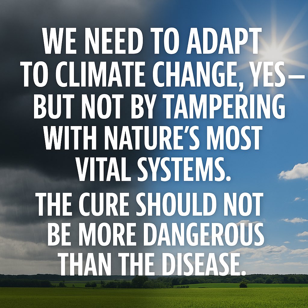 NaturalMindUK's tweet photo. @WindsorDebs We need to adapt to climate change, yes — but not by tampering with nature’s most vital systems.
The cure should not be more dangerous than the disease - Sign ~ Share ~ Resist
https://t.co/wkyu2bN9et https://t.co/F0Fjtz5dfz