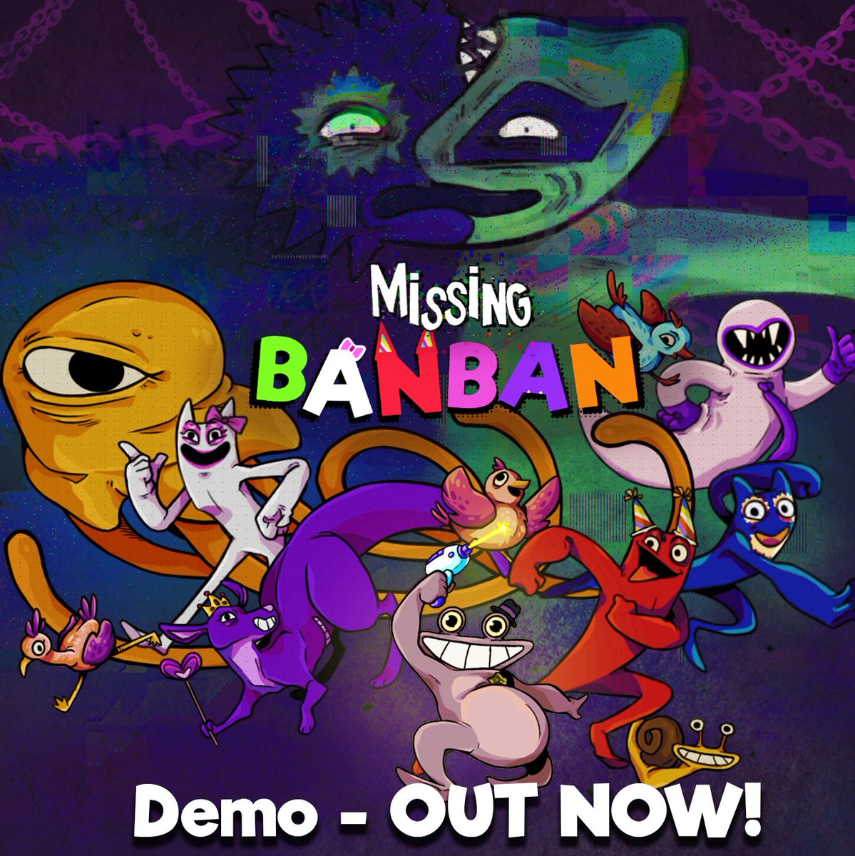 Promotional image advertising Missing Banban's demo