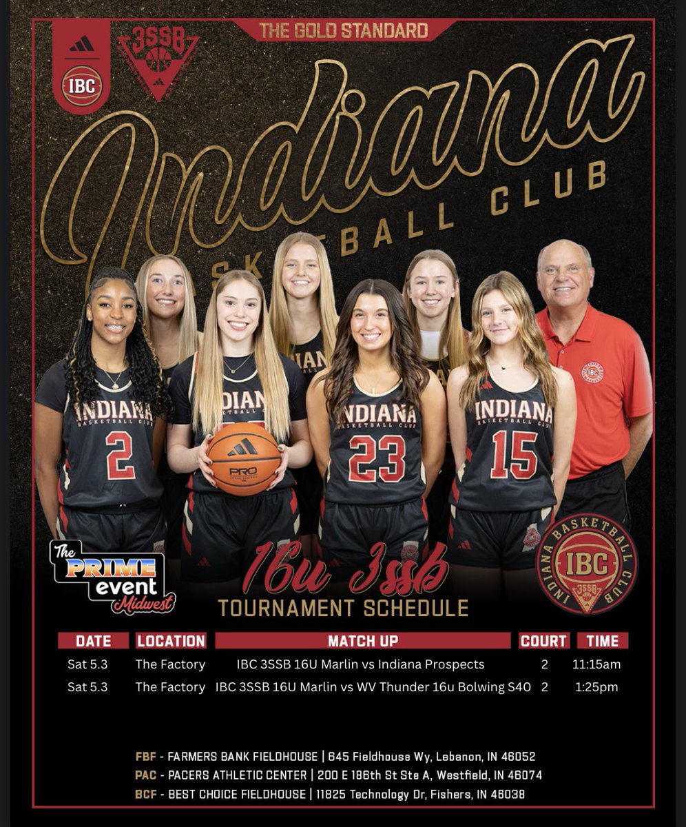 Indiana Basketball Club 16U 3SSB (@ibc16u3ssb) on Twitter photo Another weekend another <a href="/SelectEventsBB/">Select Events Basketball</a> tournament!
<a href="/MacPierce2027/">MacKenzie Pierce</a> <a href="/KenzieHoops33/">Mckenzie Chapman โ27โน๐ผโโ๏ธ๐</a>
<a href="/Emmatinder2027/">Emma tinder</a> <a href="/EmilyZack2027/">Emily Zack</a>
<a href="/AvaRichie22/">Ava Richie</a> <a href="/ivy_henderson09/">Ivy Henderson</a>
<a href="/BrooklynRober1/">Brooklyn R. Roberts</a> <a href="/ReaganHuss/">Reagan Huss</a>
<a href="/Teasiabriscoe/">Teโasia</a> <a href="/IBCWBB/">Indiana Basketball Club</a> <a href="/ProspectShowcse/">Prospect_ShowcaseWBB</a> <a href="/PGHIndiana/">Prep Girls Hoops Indiana</a> <a href="/MasonHAsher/">Mason Asher</a> <a href="/JrAllStarIN/">Indiana Jr. All-Star GBB</a> Another weekend another <a href="/SelectEventsBB/">Select Events Basketball</a> tournament!
<a href="/MacPierce2027/">MacKenzie Pierce</a> <a href="/KenzieHoops33/">Mckenzie Chapman โ27โน๐ผโโ๏ธ๐</a>
<a href="/Emmatinder2027/">Emma tinder</a> <a href="/EmilyZack2027/">Emily Zack</a>
<a href="/AvaRichie22/">Ava Richie</a> <a href="/ivy_henderson09/">Ivy Henderson</a>
<a href="/BrooklynRober1/">Brooklyn R. Roberts</a> <a href="/ReaganHuss/">Reagan Huss</a>
<a href="/Teasiabriscoe/">Teโasia</a> <a href="/IBCWBB/">Indiana Basketball Club</a> <a href="/ProspectShowcse/">Prospect_ShowcaseWBB</a> <a href="/PGHIndiana/">Prep Girls Hoops Indiana</a> <a href="/MasonHAsher/">Mason Asher</a> <a href="/JrAllStarIN/">Indiana Jr. All-Star GBB</a>
