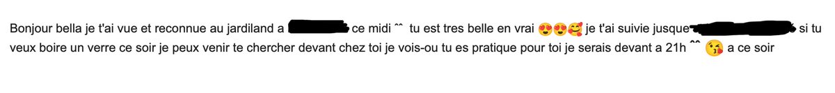 Maghla's tweet image. Donc là y a un gars qui m'a suivi pendant plus d'une dizaine de minutes jusqu'à chez moi et il veut venir devant à 21h ???
Je suis terrifiée, c'est quoi ce bail encore ???