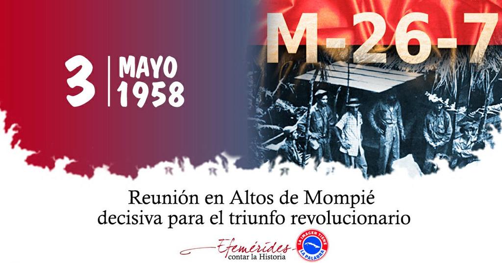 La reunión de la Dirección Nacional del Movimiento 26 de Julio (M-26-7), encabezada por el Comandante en Jefe Fidel Castro, fue decisiva en la unión de todas las fuerzas revolucionarias bajo un mando único tanto en la Sierra como en el Llano. 
#TenemosMemoria