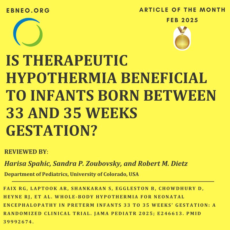 Evidence-Based Neo (@ebneo) on Twitter photo Drs Spahic, Zoubovsky, & Dietz review Faix et al's RCT on TH in neonatal encephalopathy in 33-35 GA
READ:buff.ly/ujavt3Z
@actapaediatrica: buff.ly/BGvUgez
99nicu:buff.ly/FTcj81u
#neotwitter #EBNEOreviews #ebneoAOM
<a href="/JAMAPediatrics/">JAMA Pediatrics</a> Drs Spahic, Zoubovsky, & Dietz review Faix et al's RCT on TH in neonatal encephalopathy in 33-35 GA
READ:buff.ly/ujavt3Z
@actapaediatrica: buff.ly/BGvUgez
99nicu:buff.ly/FTcj81u
#neotwitter #EBNEOreviews #ebneoAOM
<a href="/JAMAPediatrics/">JAMA Pediatrics</a>