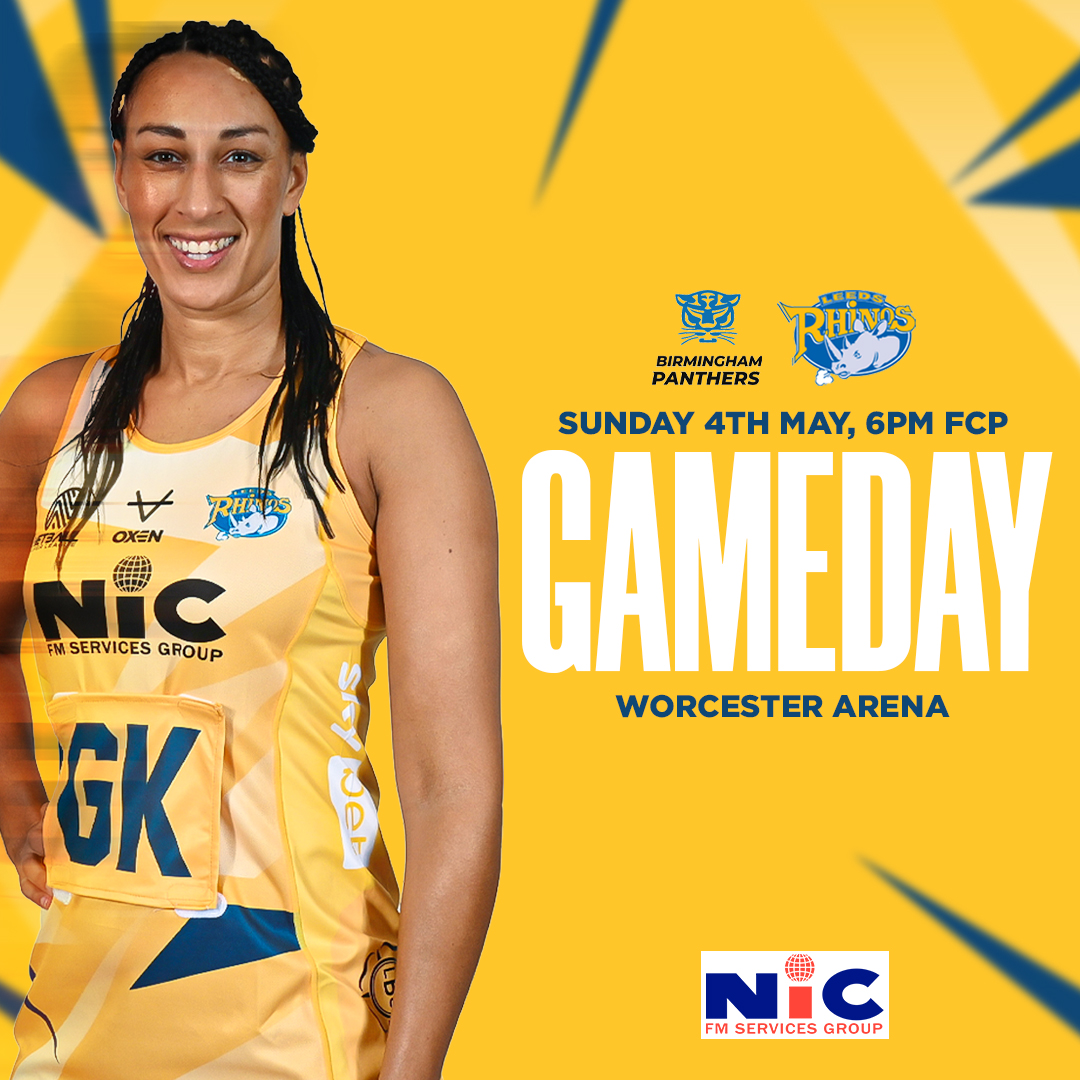 RhinosNetballSL's tweet photo. Gameday for NIC Leeds Rhinos 😍

📍 Worcester Arena

🕖 FCP 6pm

📺Watch live on Sky Sports YouTube or Netball Pass
https://t.co/KAXNDzxtN3 https://t.co/B8sn8i7sL5