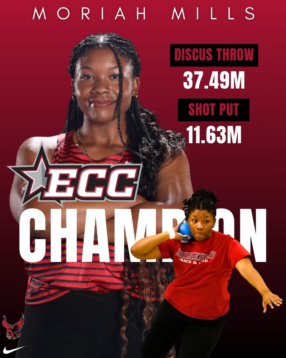 redhawks_XC_TF's tweet photo. π CHAMPIONS! π
The Redhawks won 16 events at the ECC Outdoor Championships this week!
Both the men and women won 8 events respectively!
#LifeatRoberts #NCAA #RedhawksRally #GoRedhawks #TrackandField #Championships https://t.co/VybCtvHtaZ