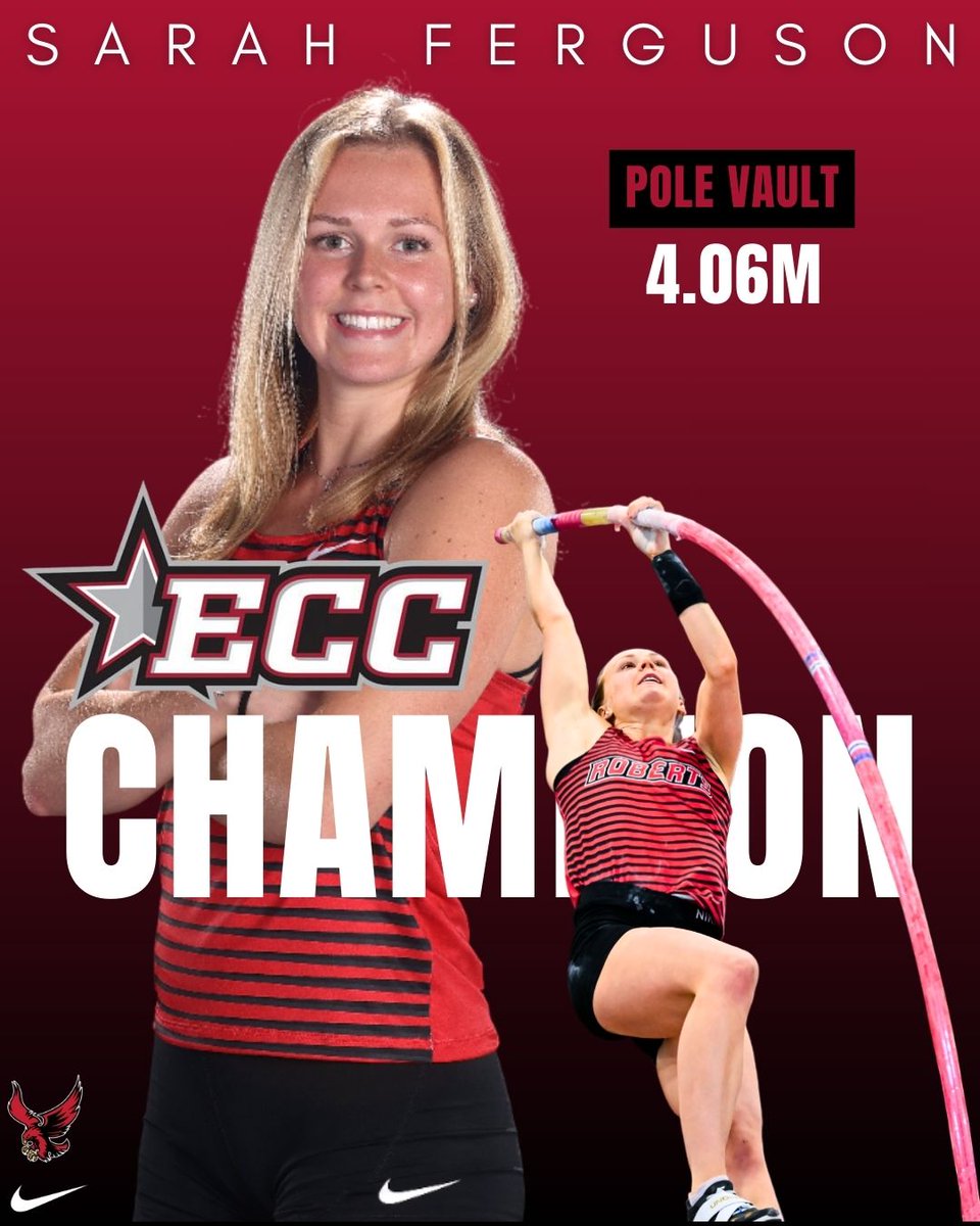 redhawks_XC_TF's tweet photo. π CHAMPIONS! π
The Redhawks won 16 events at the ECC Outdoor Championships this week!
Both the men and women won 8 events respectively!
#LifeatRoberts #NCAA #RedhawksRally #GoRedhawks #TrackandField #Championships https://t.co/VybCtvHtaZ