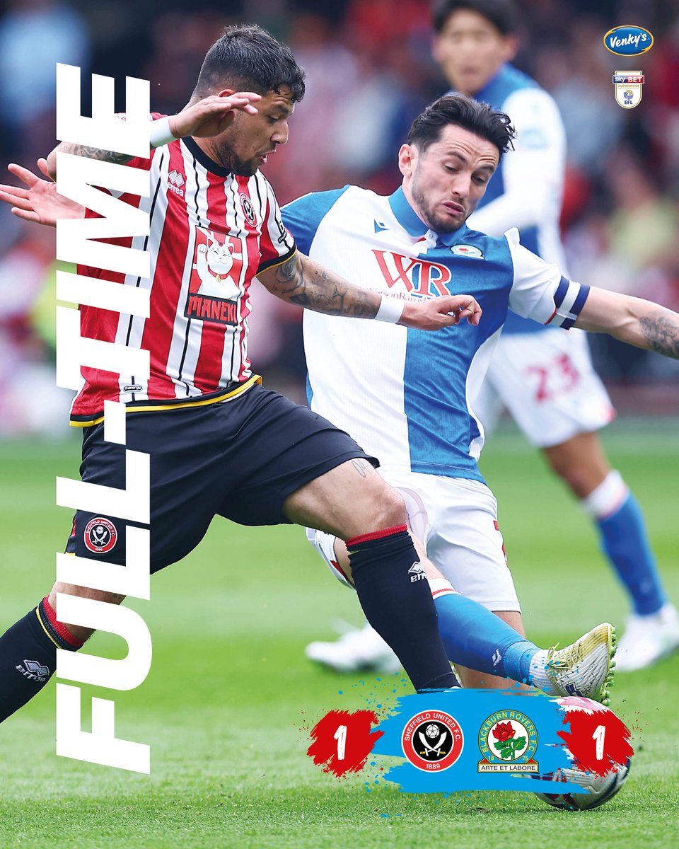 ⏱️ Full-time: ⚔️ #SUFC 1-1 #Rovers 🌹

We battled hard, but are unable to get the three points required to make the play-offs.

#SHUvROV 🔵⚪️