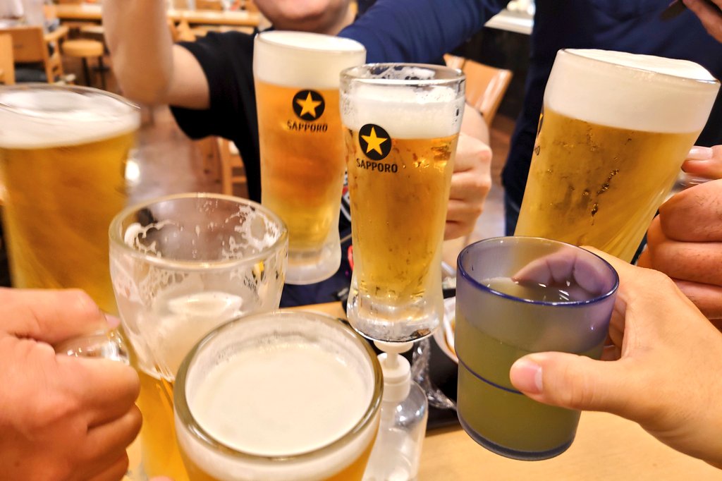 乾杯。
#TFP生ビール部