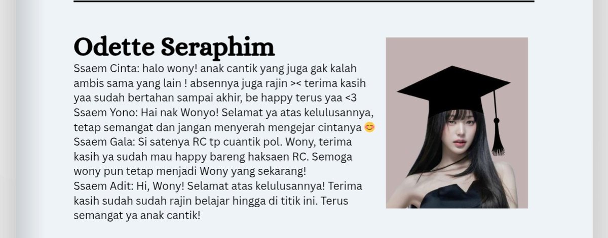 Nangis dikit... Ssaem Yono tau aja sih 😭