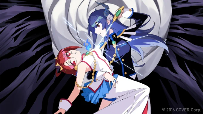 I was in charge of the illustrations for Nerissa and Elizabeth's MV cover of "輪舞-Revolution"! Thank you for the opportunity #RavenCrafts #BloodflameArt 