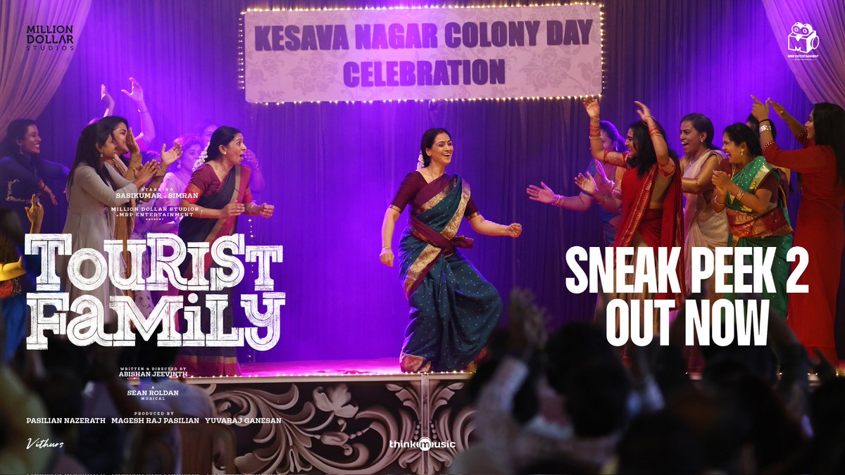 TamilTvChanExp's tweet photo. #Simran Celebration Dance’ from #TouristFamily  💃🕺🏾

 Sneak Peek 2
 https://t.co/KHqZb0V4NK https://t.co/yaZqXVEutn