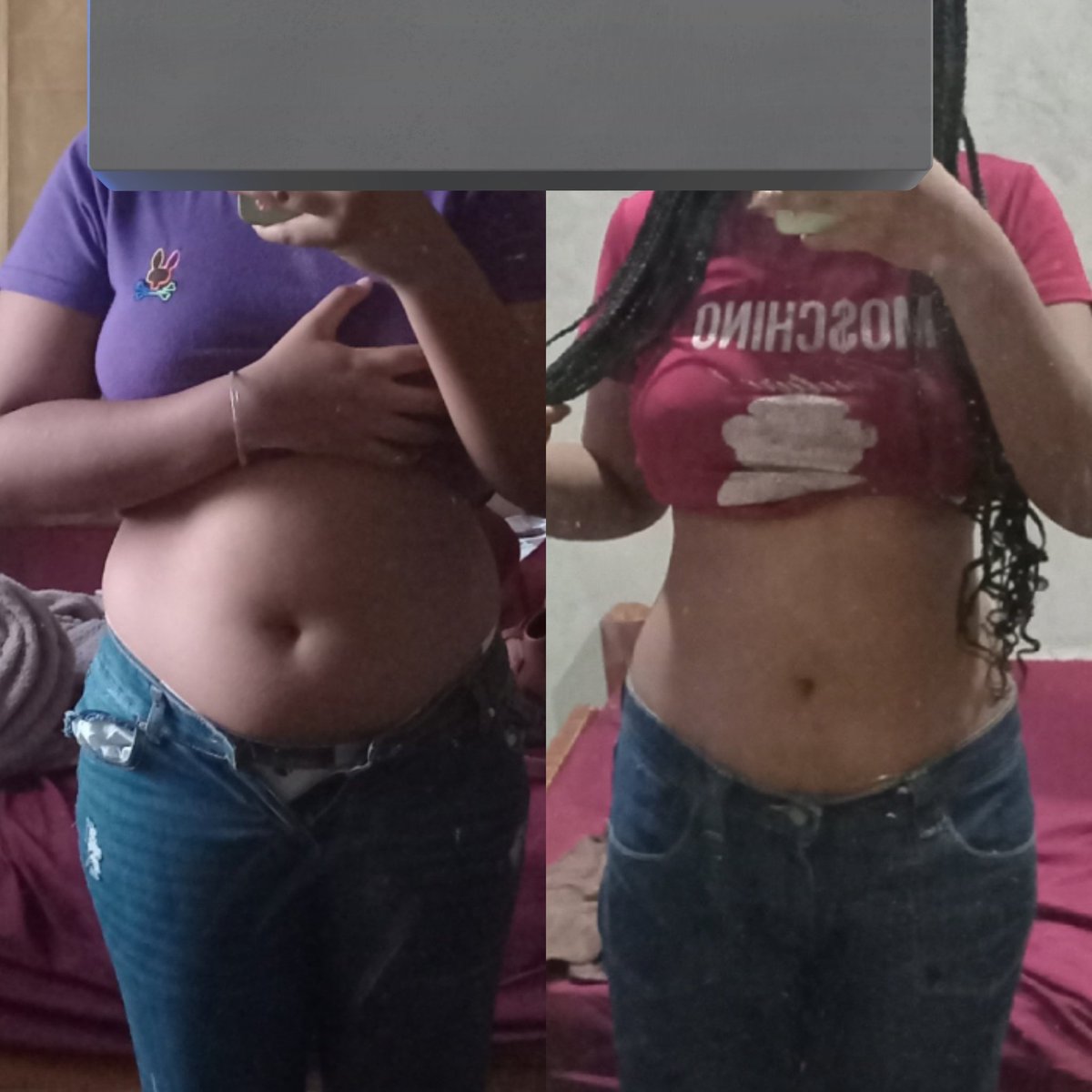 Still, I can't believe i have sign of a waist ✋️😭