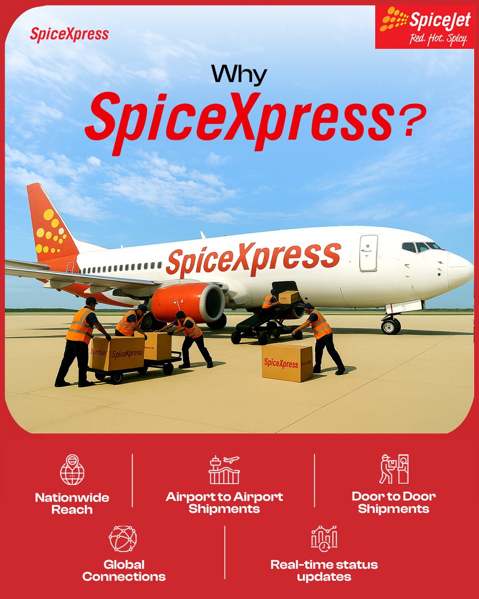 SpiceXpressGbl's tweet photo. Nationwide reach. Global connections. Real-time cargo shipment you can trust
🌐 https://t.co/rgelDr7xBs
📧 cargocare@spicexpress.com
☎️ 9999570570
[SpiceXpress, Cargo Shipment, Aircargo, Domestic Cargo, International Cargo Services]

#spicexpress #services #globalreach #aircargo https://t.co/RgHP6cljnl