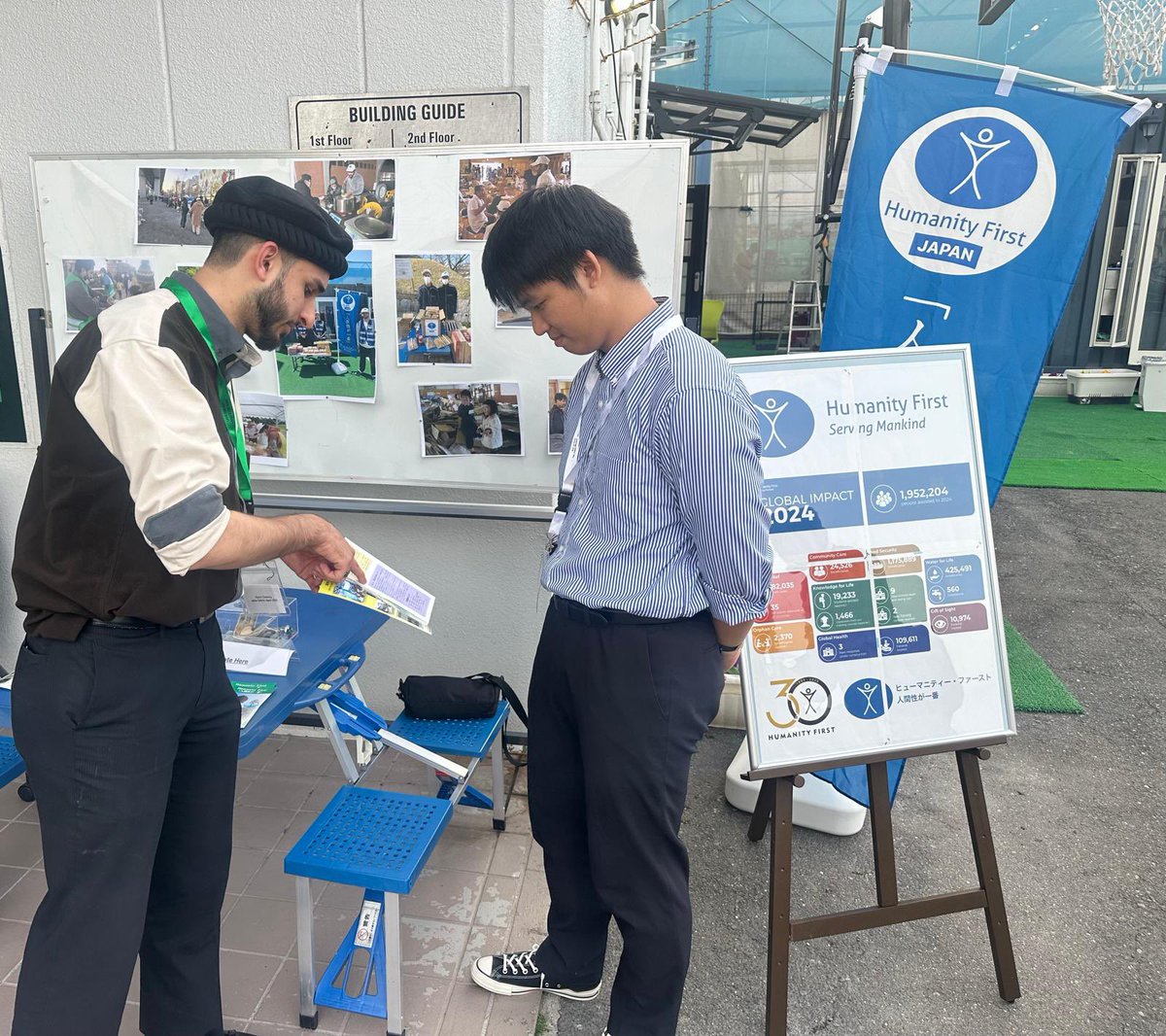 HFI1995's tweet photo. Exhibition and fundraising for @JPHumanityFirst at the local Jalsa event in #Japan https://t.co/k1PVR8fIJF