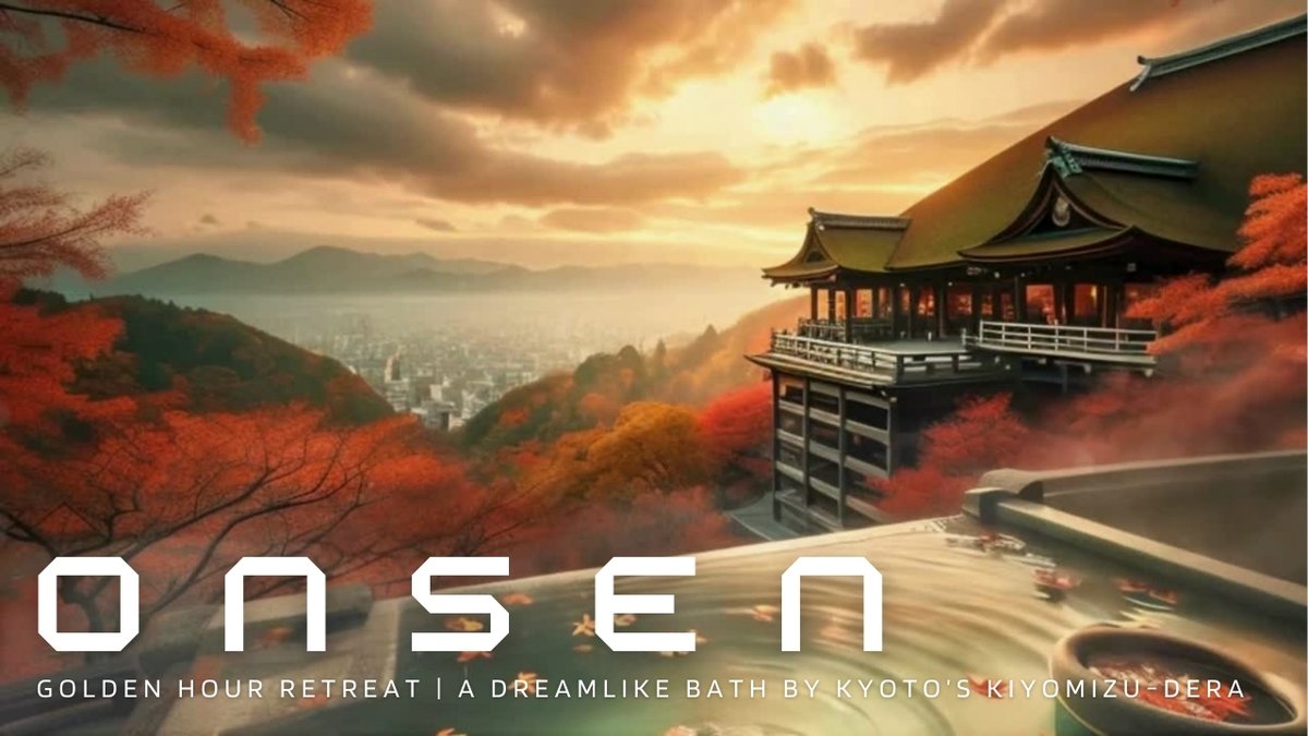 ♨️🎶🎧

---------
Live Now!
---------
🌅 Golden Hour Retreat | A Dreamlike Bath by Kyoto’s Kiyomizu-dera
youtube.com/live/Ix3cJwAtb…

Relax and unwind in a cozy hot spring with a stunning view of Kiyomizu-dera Temple in Kyoto, Japan🍁🇯🇵

#RelaxingMusic #sleep
<a href="/YouTube/">YouTube</a>