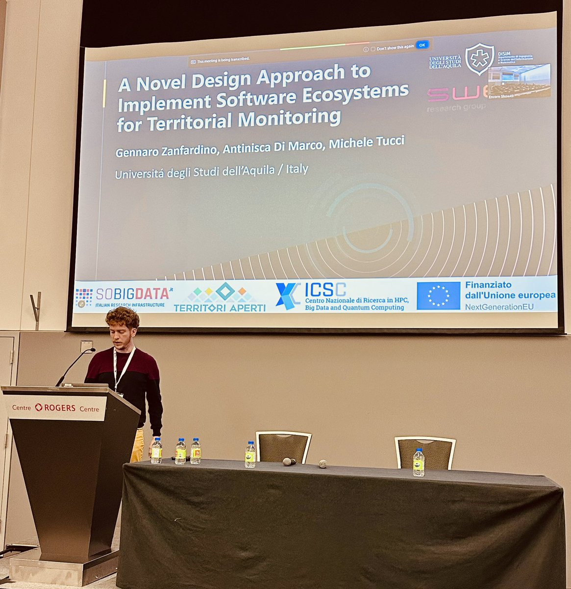 “A Novel Design Approach to Implement Software Ecosystems for Territorial Monitoring” by Gennaro Zanfardino (University of L'Aquila), Michele Tucci (University of L'Aquila), Antinisca Di Marco gUniversity of L'Aquila) at <a href="/ICSEconf/">ICSE</a> 2025