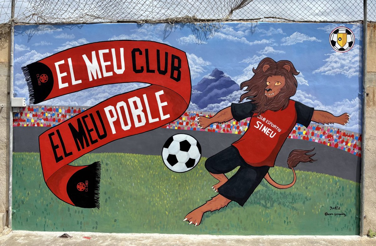 JA TENIM EL MURAL ACABAT 🤩🦁❤️‍🔥🖤

Volem donar les gràcies i l’enhorabona a na Xesca Fernández per l’excepcional feina que ha fet per tal que poguem gaudir d’aquesta obra d’art! 👏🏼🧑🏻‍🎨🎨

#ElMeuClub #ElMeuPoble